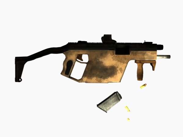 modern smg 3ds - Kriss Modern SMG (textured) by kornswag